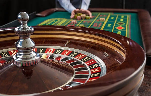 Live dealer studio table with cards and camera setup