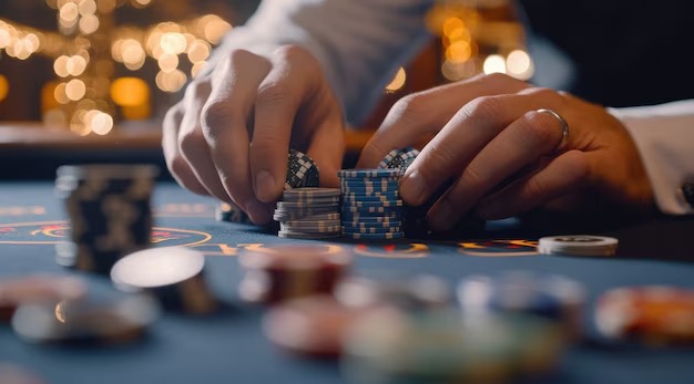 Roulette wheel close view in bom29toto live studio